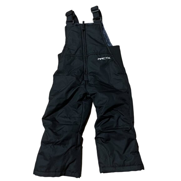 Arctix Kids Black Insulated Snow Bib Overalls With Adjustable Straps & Reinforce - Picture 1 of 3